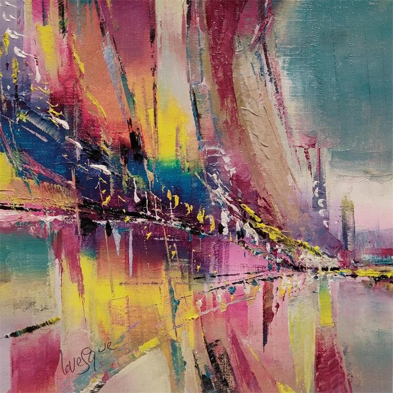 Painting Crescendo by Levesque Emmanuelle | Painting Abstract Oil Urban