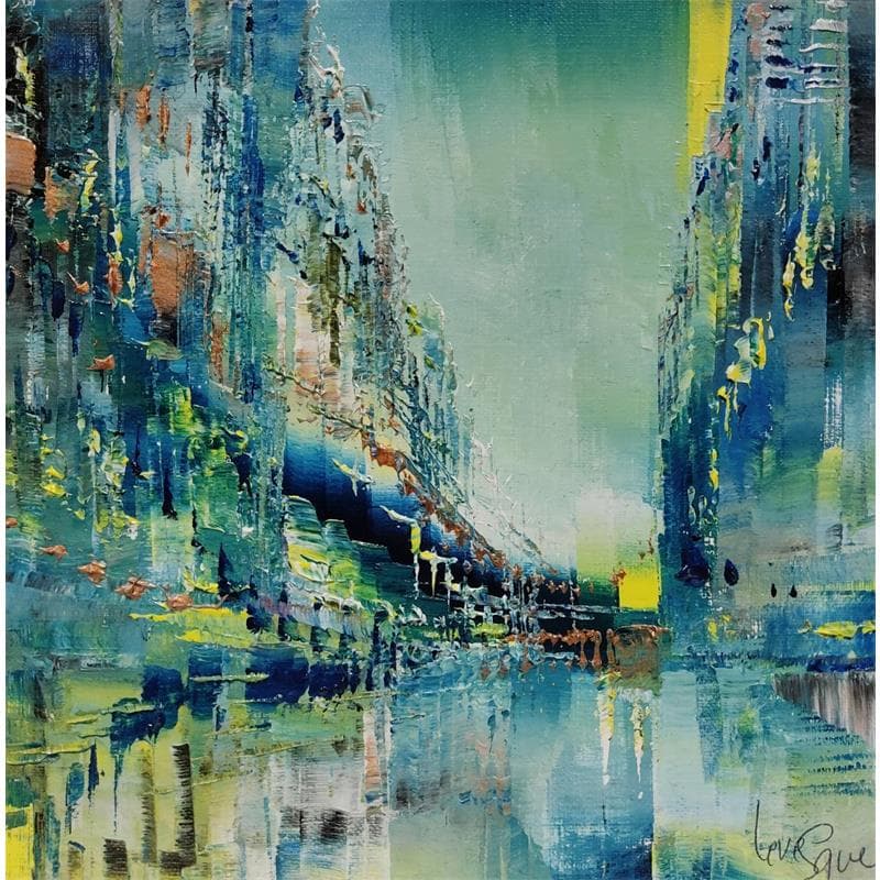 Painting Brasilia by Levesque Emmanuelle | Painting Abstract Oil Urban