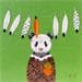 Peinture Grand chef Panda par Ann R | Tableau Figuratif Portraits Animaux
