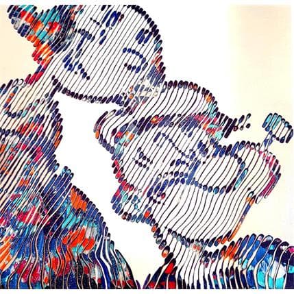 Painting Olive et Popeye by Schroeder Virginie | Painting Pop art Mixed Pop icons