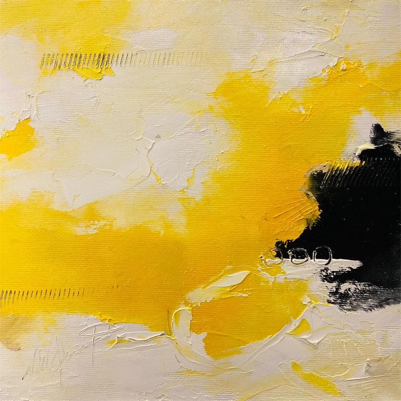 Painting Invente ta vie by Dumontier Nathalie | Painting Abstract Oil Minimalist