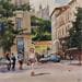 Peinture Lyon - N32 par Khodakivskyi Vasily | Tableau Figuratif Aquarelle Vues urbaines