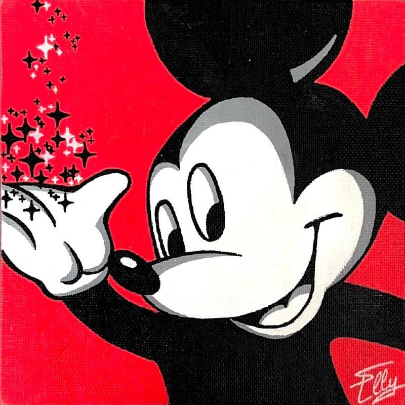 Painting La magie de Mickey by Elly | Painting Pop-art Pop icons Acrylic