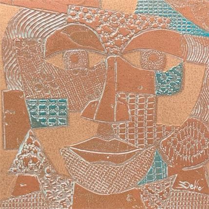Peinture Femme des îles par Devie Bernard  | Tableau Figuratif Acrylique, Carton Portraits, Scènes de vie