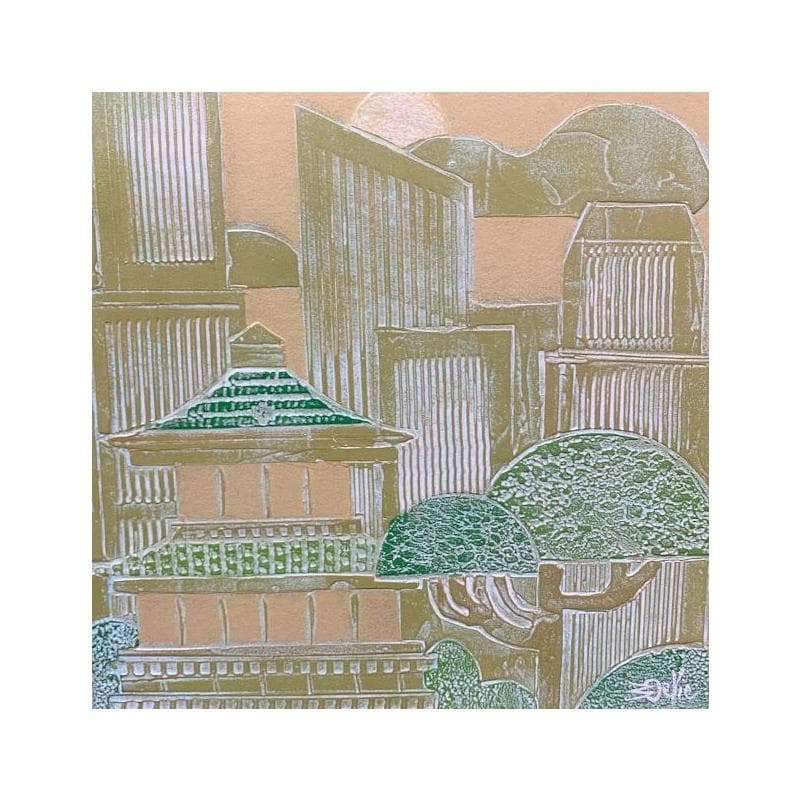 Painting 501. JAPON by Devie Bernard  | Painting Figurative Acrylic, Cardboard Urban
