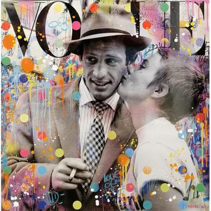 Painting Jean Paul I Love You by Novarino Fabien | Painting Pop art Mixed Pop icons