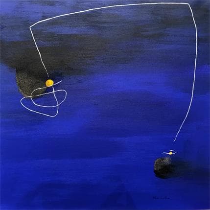 Painting Blue by Wilms Hilde | Painting