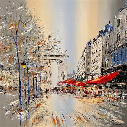 Painting Au soleil sous la pluie by Rousseau Patrick | Painting Figurative Oil Landscapes, Urban