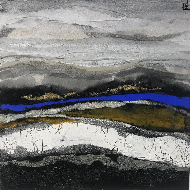 Painting S37 by Boiteux Etienne | Painting Abstract Mixed Landscapes
