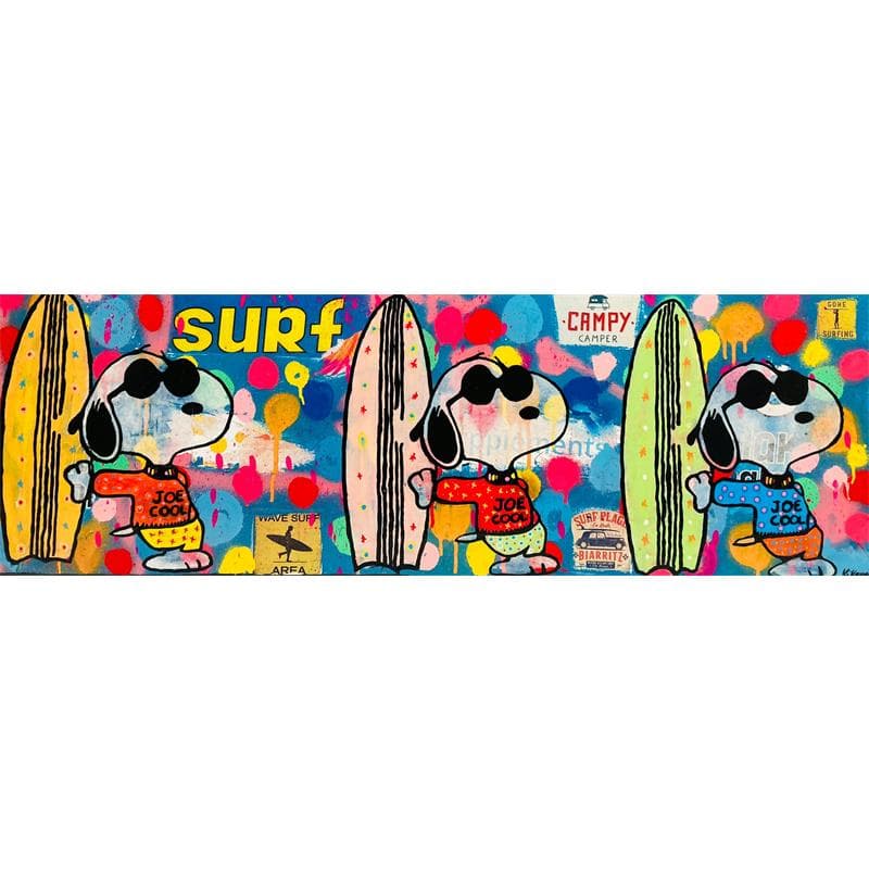 Painting Snoopy Surf by Kikayou | Painting  Graffiti