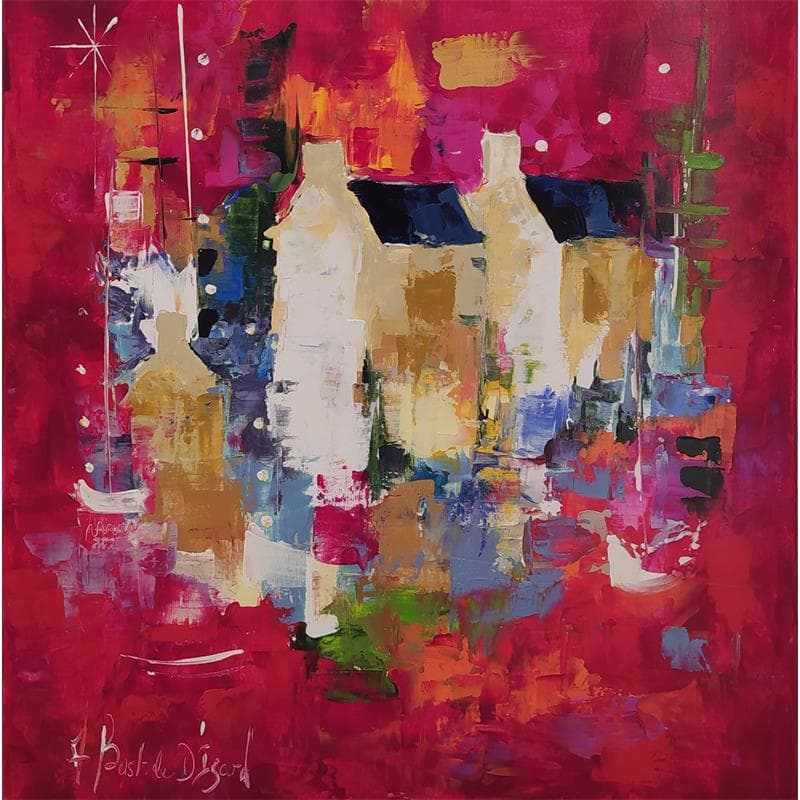 Painting Kertz by Bastide d´Izard Armelle | Painting Abstract Acrylic Landscapes