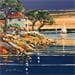 Painting Crique à Cap d'Antibes by Corbière Liisa | Painting Figurative Landscapes Oil