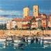 Painting Port d'Antibes by Corbière Liisa | Painting Figurative Landscapes Oil