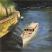 Painting Boat trip by Min Jan | Painting Figurative Landscapes Watercolor