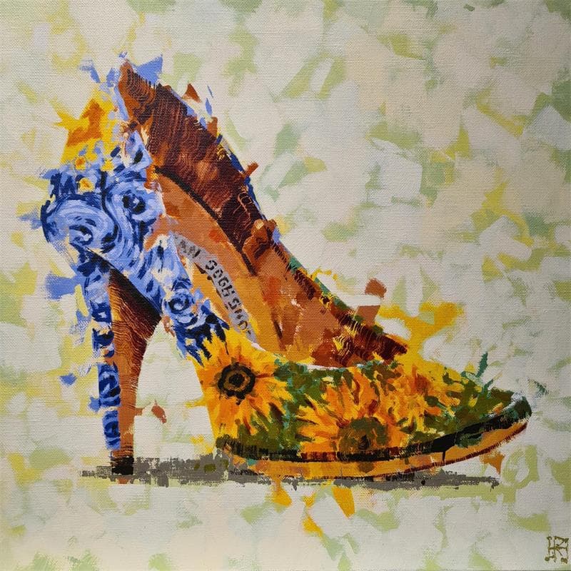 Painting Chaussure Van Gogh by Heaton Rudyard | Painting Figurative Acrylic still-life
