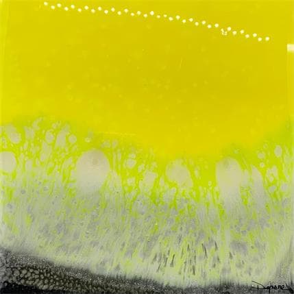 Painting 676 Quartz Jaune Smoke by Depaire Silvia | Painting Abstract Mixed Minimalist