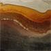 Peinture 664 Ambre par Depaire Silvia | Tableau Abstrait Minimaliste Bois Acrylique