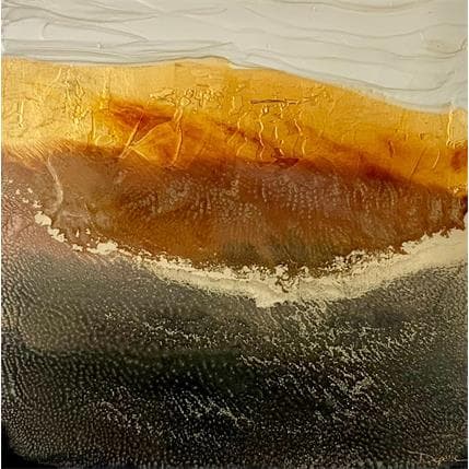 Peinture 692 Ambre par Depaire Silvia | Tableau Abstrait Acrylique minimaliste