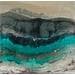 Peinture 699 Quartz Smoke Aquamarine par Depaire Silvia | Tableau Abstrait Minimaliste Acrylique