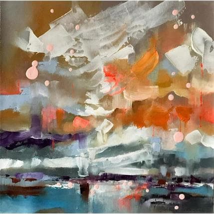 Peinture Nuvole bianche par Abbondanzia Monica | Tableau Abstrait Huile Paysages