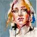Painting Mila 2 by Abbondanzia Monica | Painting Figurative Portrait Oil Acrylic