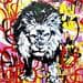 Peinture Graffiti Lion King par Cornée Patrick | Tableau Street Art Acrylique animaux