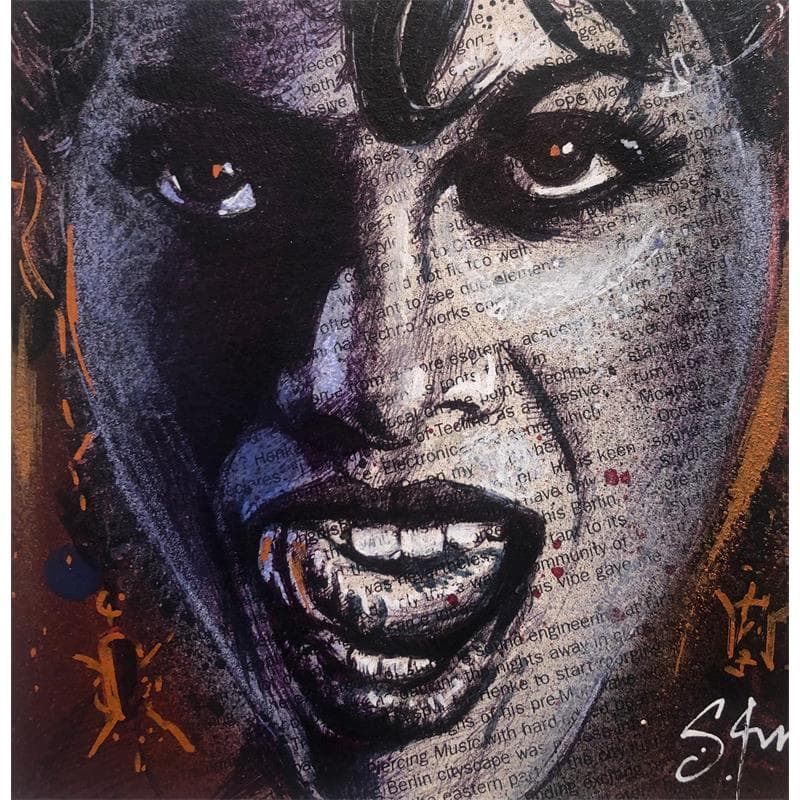 Peinture Sin city par S4m | Tableau Street Art Portraits Acrylique