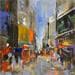 Painting New York 37 by Solveiga | Painting Figurative Acrylic Urban