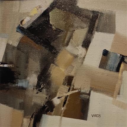 Painting Construction by Virgis | Painting Abstract Oil Minimalist