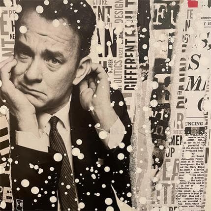 Painting Tom Hanks by Lamboley Franck | Painting Pop art Mixed Portrait