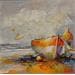 Painting 14 l'attente by Hébert Franck | Painting Figurative Marine Oil