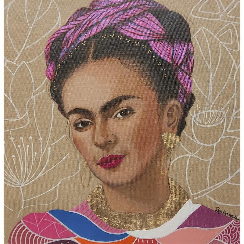 Painting FRIDA II by Rosângela | Painting