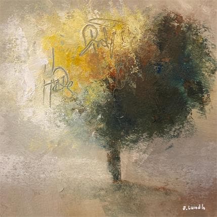 Peinture Poetry Tree 3 par Lundh Jonas | Tableau Figuratif Acrylique Paysages