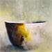 Painting Bowl of Dreams 1 by Lundh Jonas | Painting Figurative Still-life Minimalist Acrylic