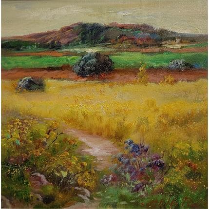 Painting Lontananza en la sierra  by Cabello Ruiz Jose | Painting Figurative Oil Landscapes