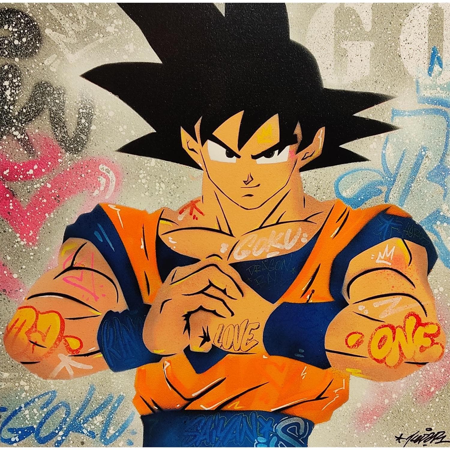 ▷ Painting Goku by Kedarone | Carré dartistes