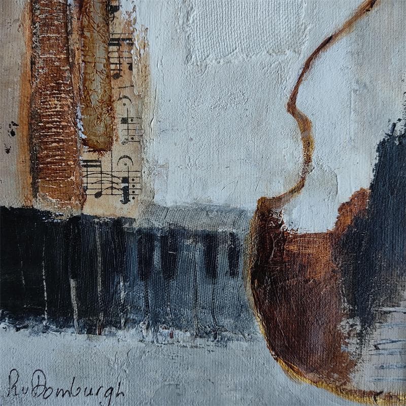 Painting Earth tones 5 by Van Domburgh Lydia | Painting Abstract Minimalist Oil Acrylic
