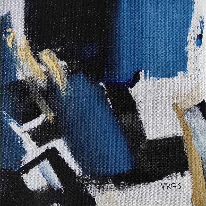 Painting Dark water by Virgis | Painting Abstract Oil Minimalist