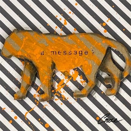 Painting A message ? by Croce | Painting  Acrylic