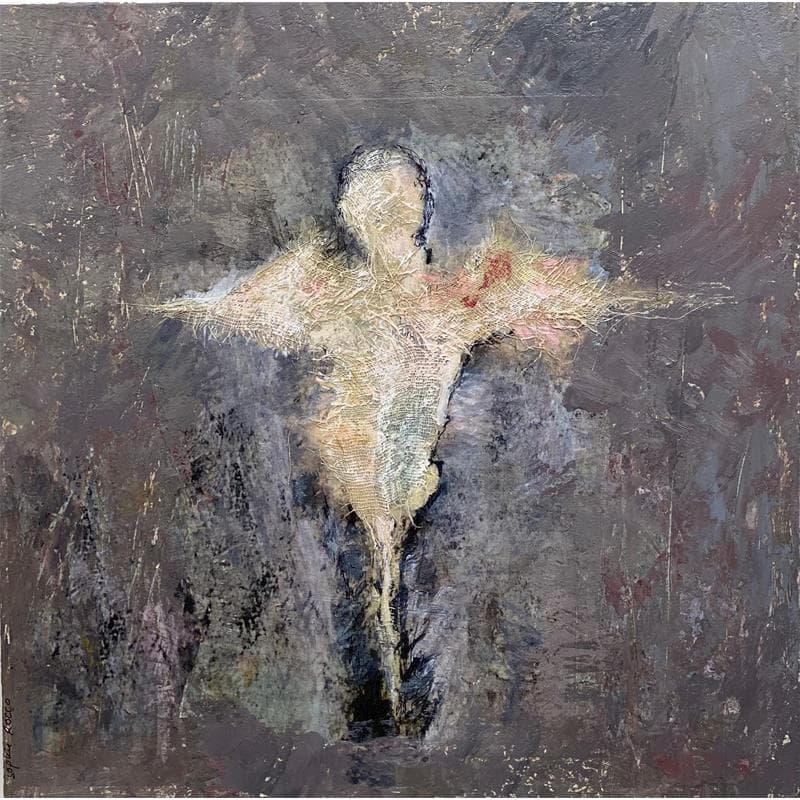 Painting L'ANGE by Rocco Sophie | Painting Raw art Life style Oil Acrylic