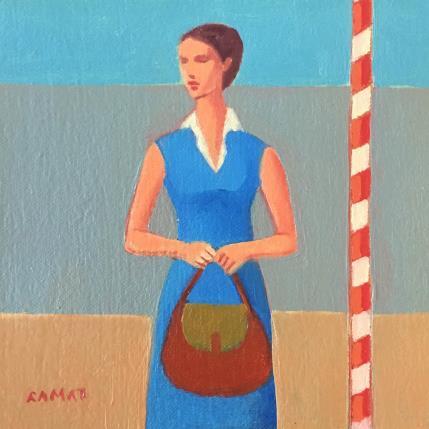 Painting Sea air by Ramat Manuel | Painting Figurative Acrylic, Oil Life style, Portrait