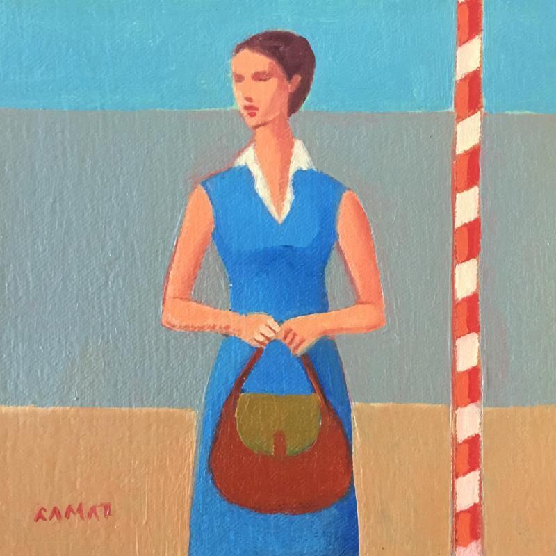 Painting Sea air by Ramat Manuel | Painting Figurative Acrylic, Oil Life style, Portrait