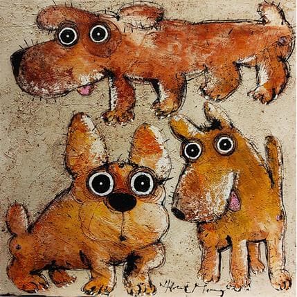 Painting ST by Maury Hervé | Painting Illustrative Mixed Animals