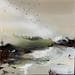 Peinture C1470 par Naen | Tableau Abstrait Mixte Paysages minimaliste