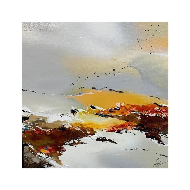 Peinture C1474 par Naen | Tableau Abstrait Mixte minimaliste