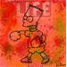 Peinture Bart boxing  par Kikayou | Tableau Graffiti