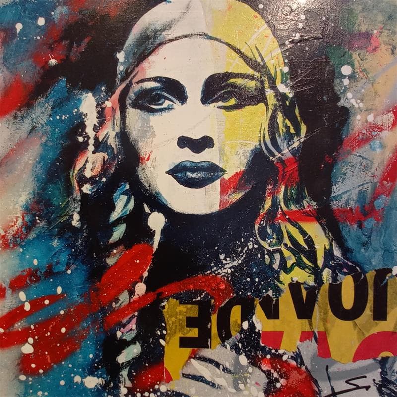 Gemälde Madonna Madame X von Mestres Sergi | Gemälde Pop-Art Pop-Ikonen Graffiti