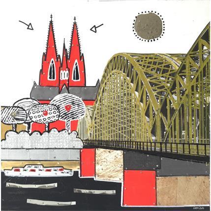 Painting Cathedral 8 by Lovisa | Painting Pop art Mixed Urban