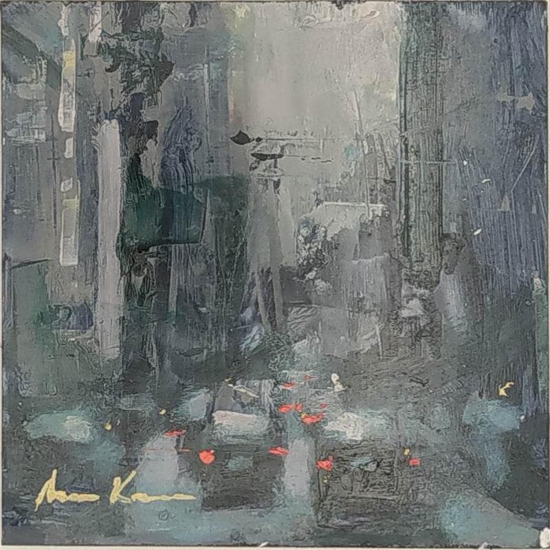Gemälde NYC street von Karoun Amine  | Gemälde Figurativ Urban Öl