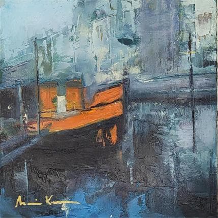 Painting Mirror by Karoun Amine  | Painting Figurative Oil Landscapes, Pop icons, Urban